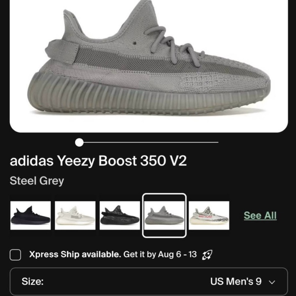 Yeezy shoes grey